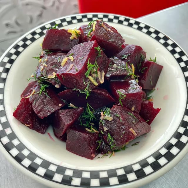Roasted Beets with Dill & Lemon.